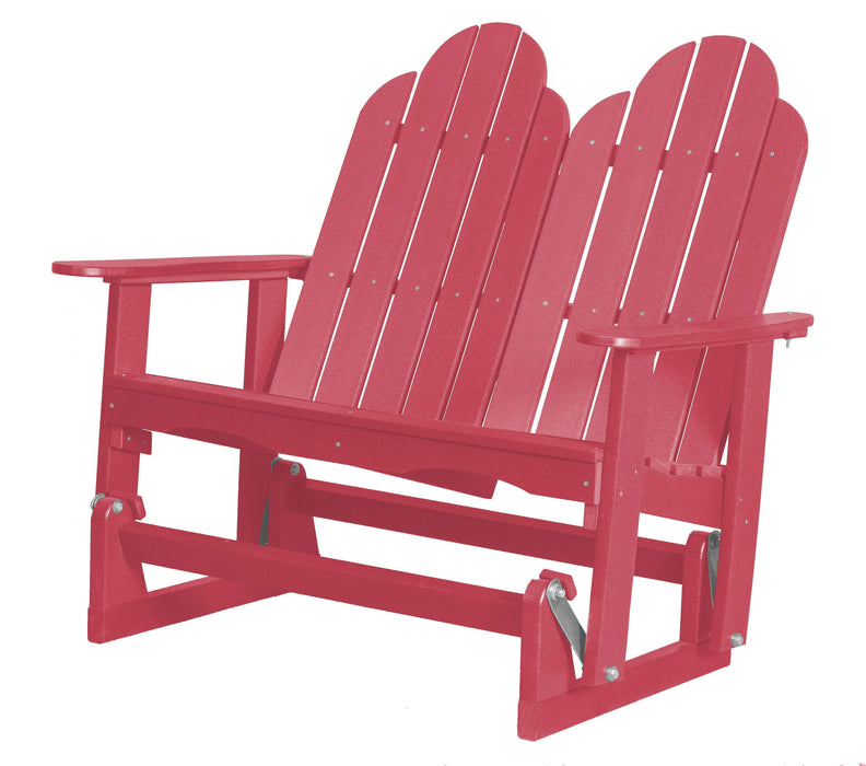 Wildridge Wildridge Classic 4 ft. Recycled Plastic Adirondack Glider Dark Pink Outdoor Glider LCC-208-DP