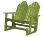 Wildridge Wildridge Classic 4 ft. Recycled Plastic Adirondack Glider Lime Green Outdoor Glider LCC-208-LG