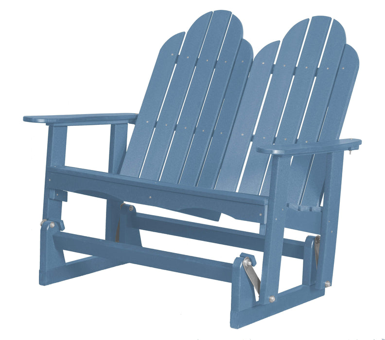 Wildridge Wildridge Classic 4 ft. Recycled Plastic Adirondack Glider Powder Blue Outdoor Glider LCC-208-POB