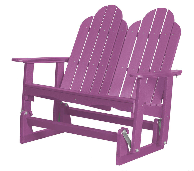 Wildridge Wildridge Classic 4 ft. Recycled Plastic Adirondack Glider Purple Outdoor Glider LCC-208-PU