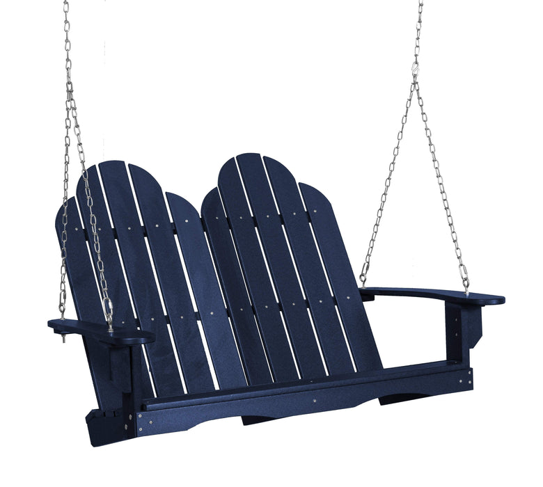 Wildridge Wildridge Classic 4 ft. Recycled Plastic Adirondack Porch Swing Patriot Blue Porch Swing LCC-204-PAB