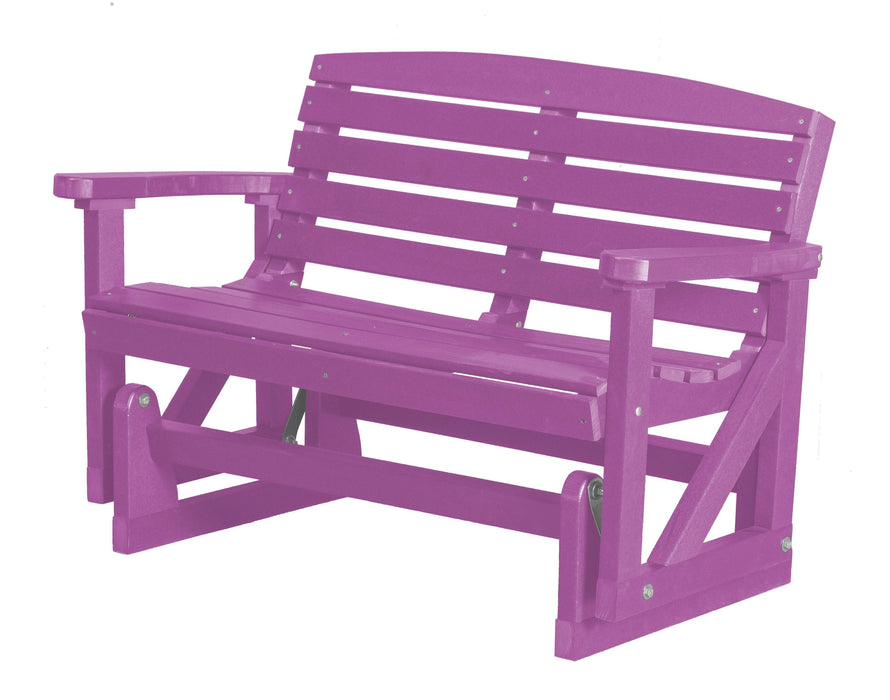 Wildridge Wildridge Classic 4 ft. Recycled Plastic Classic Glider Purple Outdoor Glider LCC-209-PU