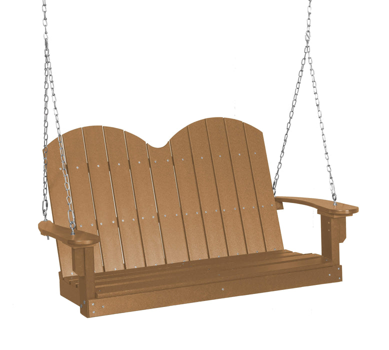 Wildridge Wildridge Classic 4 ft. Recycled Plastic Savannah Porch Swing Cedar Poly Porch Swing LCC-203-CE