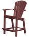 Wildridge Wildridge Classic Recycled Plastic 26" High Dining Chair Cherry Chair LCC-251-C