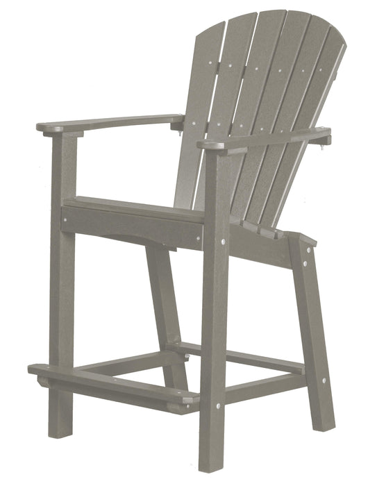 Wildridge Wildridge Classic Recycled Plastic 26" High Dining Chair Light Gray Chair LCC-251-LG