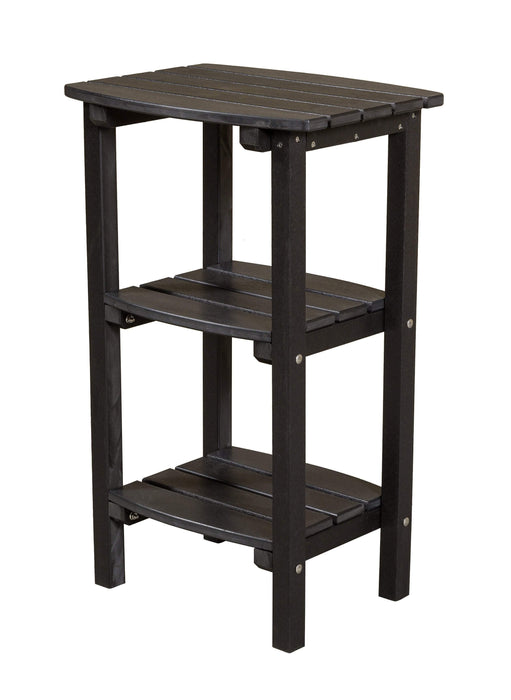 Wildridge Wildridge Classic Recycled Plastic 3 Shelf Side Table Black Side Table LCC-221-B