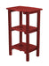 Wildridge Wildridge Classic Recycled Plastic 3 Shelf Side Table Cardinal Red Side Table LCC-221-CR