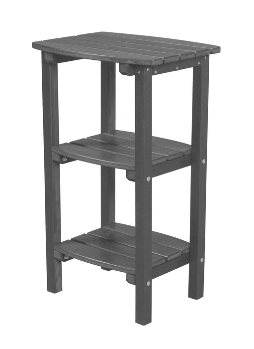 Wildridge Wildridge Classic Recycled Plastic 3 Shelf Side Table Dark Gray Side Table LCC-221-DG