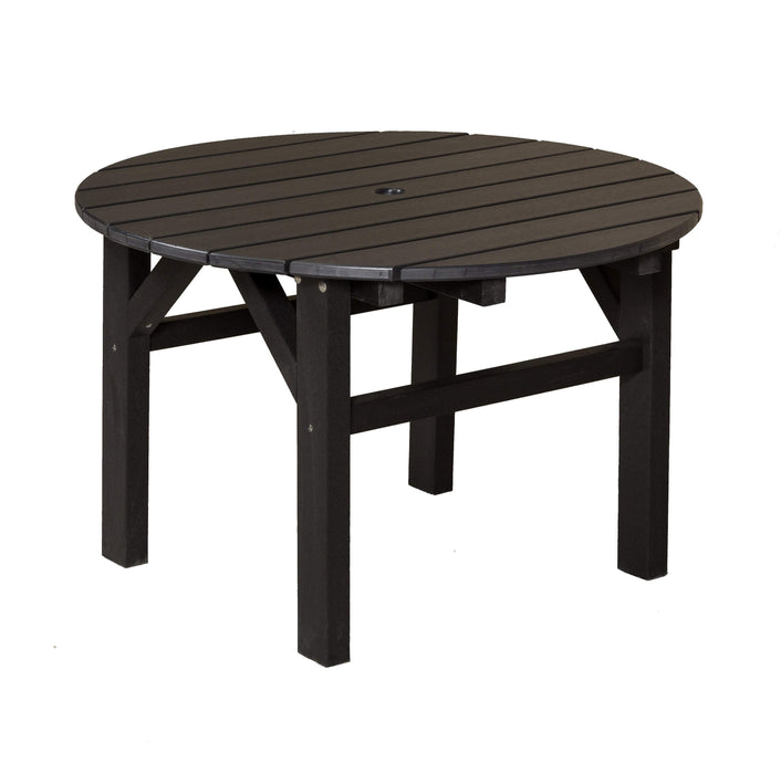 Wildridge Wildridge Classic Recycled Plastic 33inch Occasional Table Black Outdoor Table LCC-220-B