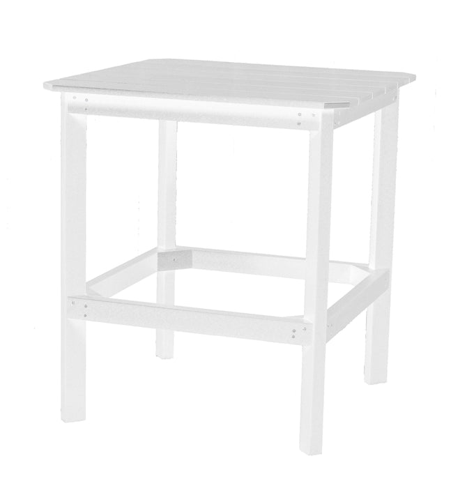 Wildridge Wildridge Classic Recycled Plastic 38" High Dining Table White Outdoor Table LCC-289-WH