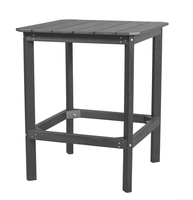 Wildridge Wildridge Classic Recycled Plastic 42" High Dining Table Dark Gray Outdoor Table LCC-287-DG