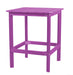 Wildridge Wildridge Classic Recycled Plastic 42" High Dining Table Purple Outdoor Table LCC-287-PU