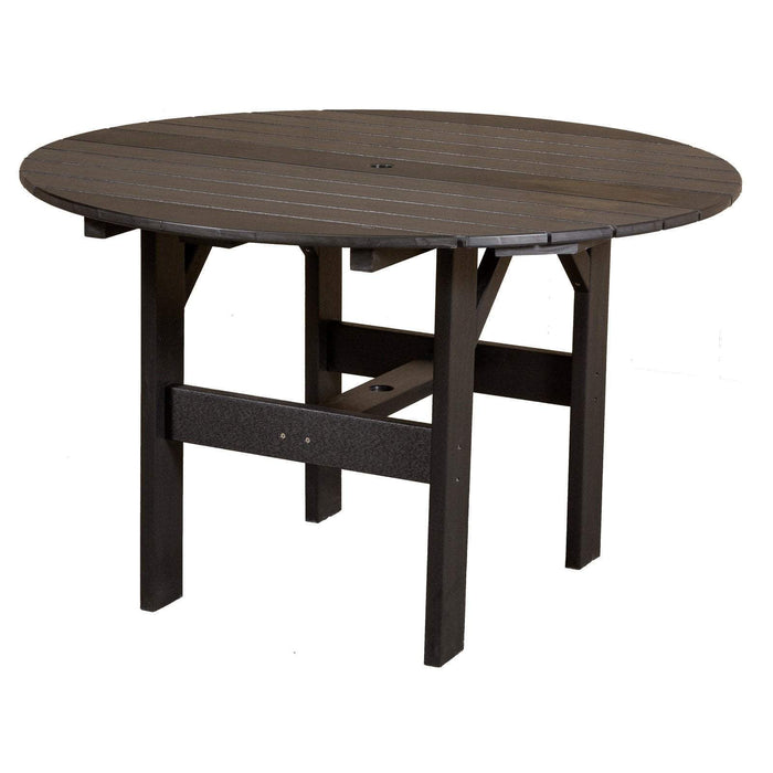 Wildridge Wildridge Classic Recycled Plastic 46" Round Outdoor Table Black Outdoor Table LCC-279-B