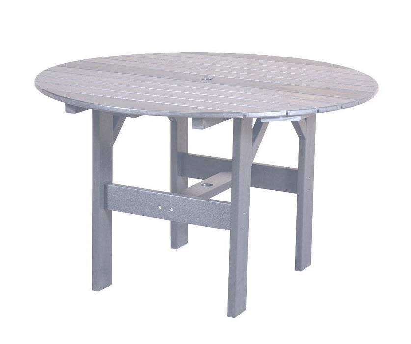 Wildridge Wildridge Classic Recycled Plastic 46" Round Outdoor Table Light Gray Outdoor Table LCC-279-LGR