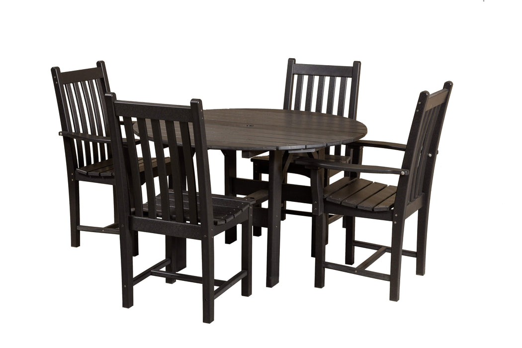 Wildridge Wildridge Classic Recycled Plastic 5 Piece Dining Set Black Dining Sets LCC-283-B