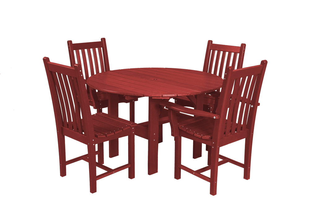 Wildridge Wildridge Classic Recycled Plastic 5 Piece Dining Set Cardinal Red Dining Sets LCC-283-CR