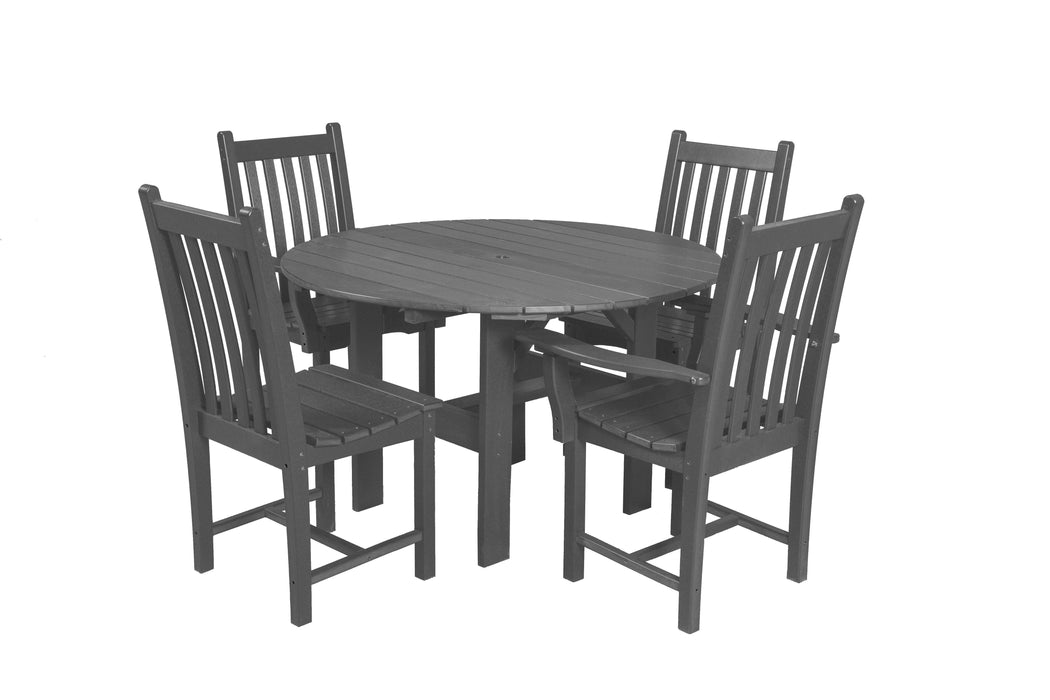 Wildridge Wildridge Classic Recycled Plastic 5 Piece Dining Set Dark Gray Dining Sets LCC-283-DG