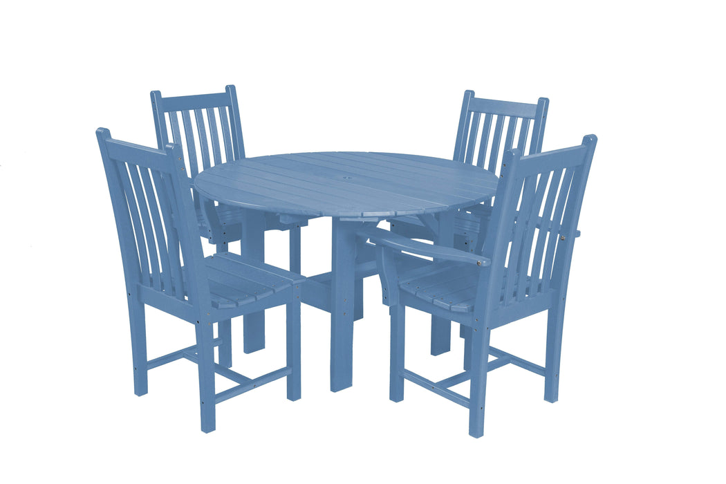 Wildridge Wildridge Classic Recycled Plastic 5 Piece Dining Set Powder Blue Dining Sets LCC-283-POB