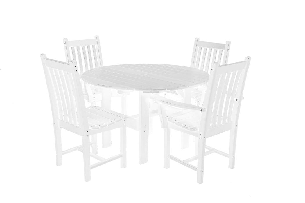 Wildridge Wildridge Classic Recycled Plastic 5 Piece Dining Set White Dining Sets LCC-283-WH