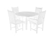 Wildridge Wildridge Classic Recycled Plastic 5 Piece Dining Set White Dining Sets LCC-283-WH