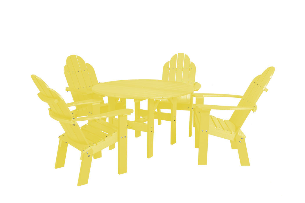 Wildridge Wildridge Classic Recycled Plastic 5 Piece Seating Set Lemon Yellow Dining Sets LCC-280-LY