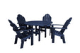 Wildridge Wildridge Classic Recycled Plastic 5 Piece Seating Set Patriot Blue Dining Sets LCC-280-PAB