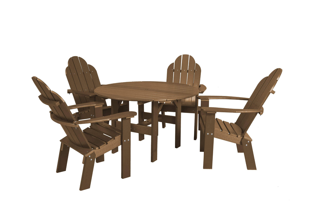 Wildridge Wildridge Classic Recycled Plastic 5 Piece Seating Set Tudor Brown Dining Sets LCC-280-TB