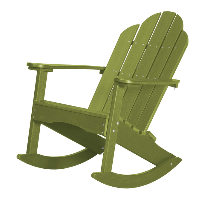 Wildridge Wildridge Classic Recycled Plastic Adirondack Rocker Lime Green Rocking Chair LCC-215-LG