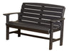 Wildridge Wildridge Classic Recycled Plastic Classic Bench Black Outdoor Bench LCC-226-B