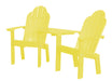 Wildridge Wildridge Classic Recycled Plastic Deck Chair Tete-a-Tete Lemon Yellow Chair LCC-229-LY