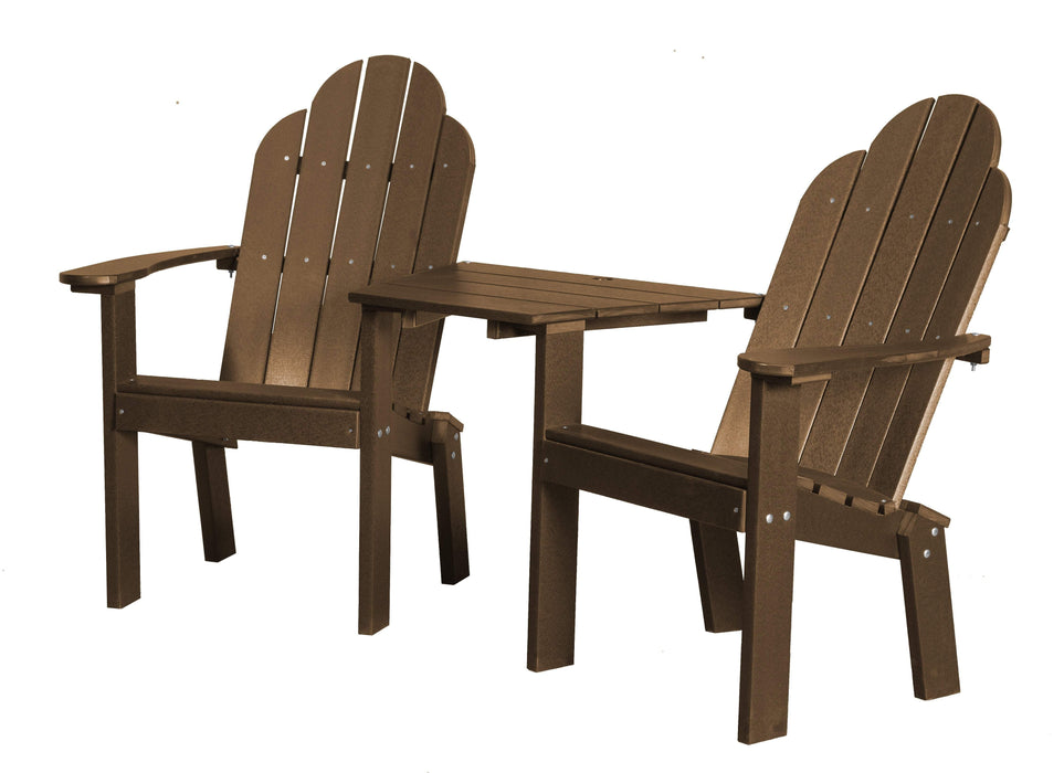 Wildridge Wildridge Classic Recycled Plastic Deck Chair Tete-a-Tete Tudor Brown Chair LCC-229-TB