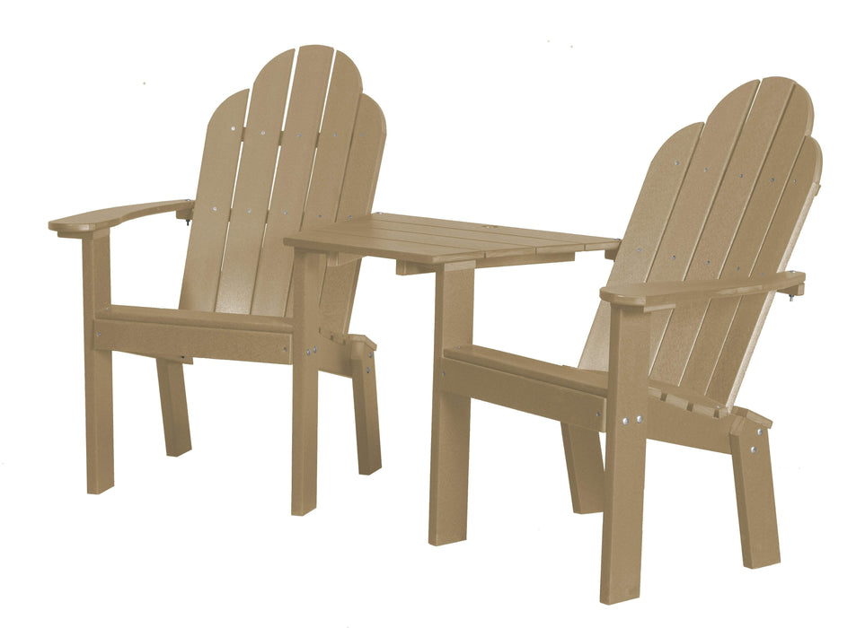 Wildridge Wildridge Classic Recycled Plastic Deck Chair Tete-a-Tete Weatherwood Chair LCC-229-WW