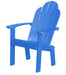 Wildridge Wildridge Classic Recycled Plastic Dining/Deck Chair Blue Adirondack Deck Chair LCC-252-BL