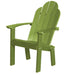 Wildridge Wildridge Classic Recycled Plastic Dining/Deck Chair Lime Green Adirondack Deck Chair LCC-252-LG