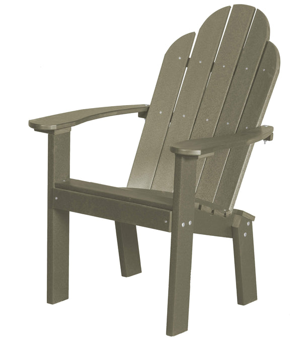 Wildridge Wildridge Classic Recycled Plastic Dining/Deck Chair Olive Adirondack Deck Chair LCC-252-OL