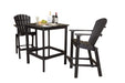 Wildridge Wildridge Classic Recycled Plastic High Dining Set Black Dining Sets LCC-286-B