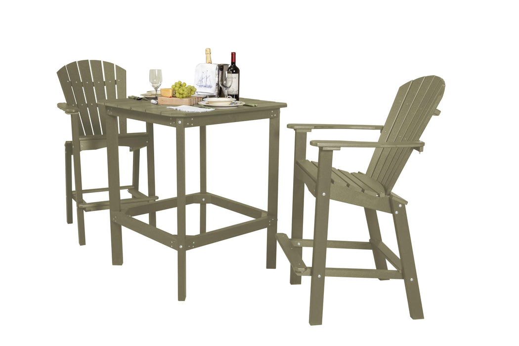 Wildridge Wildridge Classic Recycled Plastic High Dining Set Olive Dining Sets LCC-286-OL