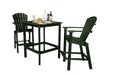 Wildridge Wildridge Classic Recycled Plastic High Dining Set Turf Green Dining Sets LCC-286-TG