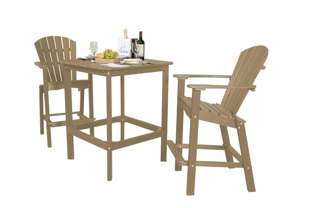 Wildridge Wildridge Classic Recycled Plastic High Dining Set Weatherwood Dining Sets LCC-286-WW