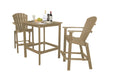 Wildridge Wildridge Classic Recycled Plastic High Dining Set Weatherwood Dining Sets LCC-286-WW