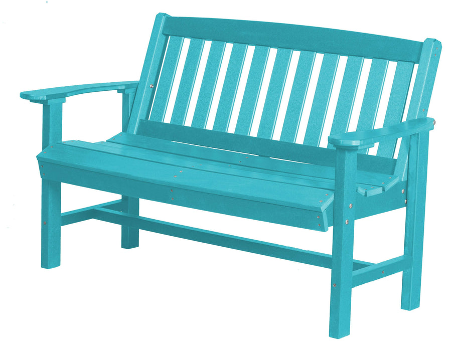 Wildridge Wildridge Classic Recycled Plastic Mission Bench Aruba Blue Outdoor Bench LCC-225-AB