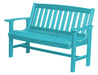 Wildridge Wildridge Classic Recycled Plastic Mission Bench Aruba Blue Outdoor Bench LCC-225-AB