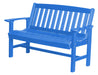 Wildridge Wildridge Classic Recycled Plastic Mission Bench Blue Outdoor Bench LCC-225-BL