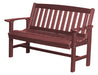 Wildridge Wildridge Classic Recycled Plastic Mission Bench Cherry Outdoor Bench LCC-225-C