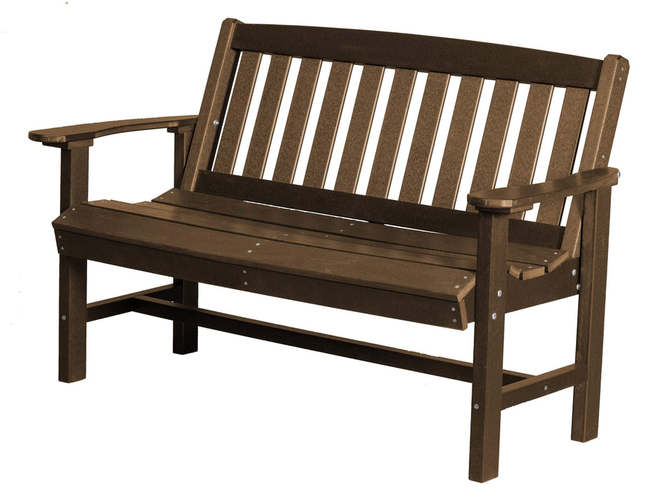 Wildridge Wildridge Classic Recycled Plastic Mission Bench Tudor Brown Outdoor Bench LCC-225-TB