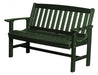 Wildridge Wildridge Classic Recycled Plastic Mission Bench Turf Green Outdoor Bench LCC-225-TG