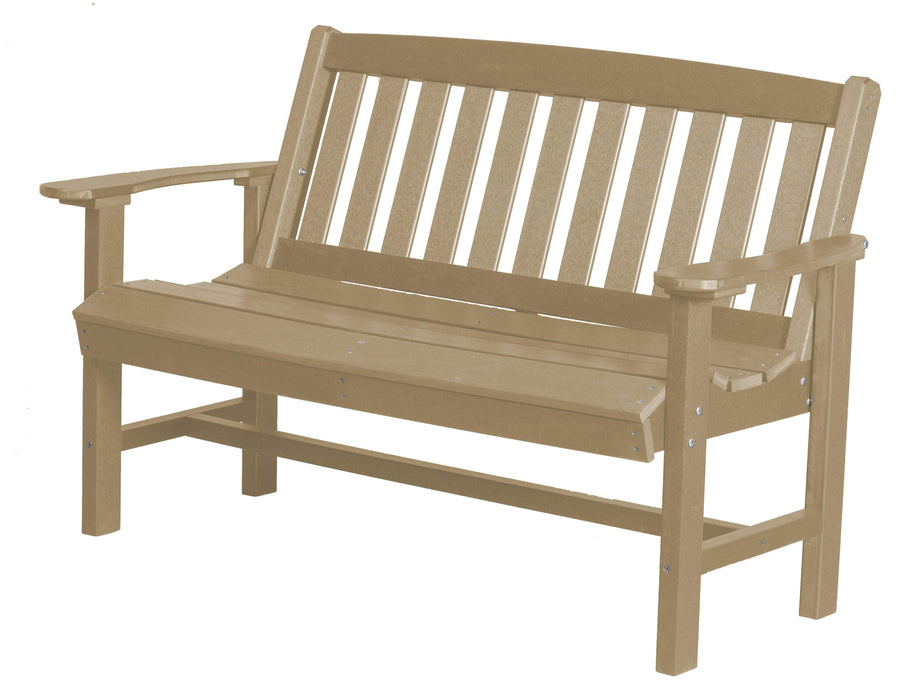 Wildridge Wildridge Classic Recycled Plastic Mission Bench Weatherwood Outdoor Bench LCC-225-WW