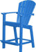 Wildridge Wildridge Classic Recycled Plastic Outdoor 30 High Dining Chair Blue Dining Chair LCC-250-BLU