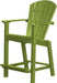 Wildridge Wildridge Classic Recycled Plastic Outdoor 30 High Dining Chair Lime Green Dining Chair LCC-250-LIG