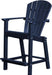 Wildridge Wildridge Classic Recycled Plastic Outdoor 30 High Dining Chair Patriot Blue Dining Chair LCC-250-PAB